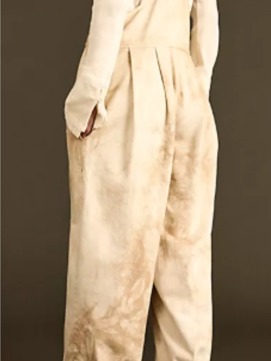 Free People Pants - Free People Wide-Leg Cream-Tan Jumpsuit Dungarrie pants